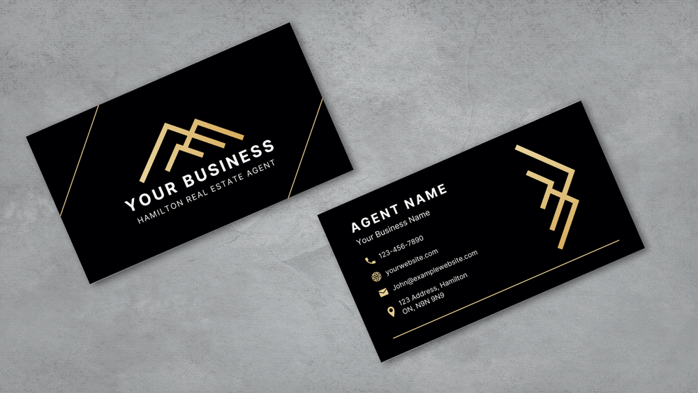 metallic business cards